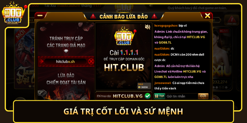 Khám Phá Về Chúng Tôi HitClub Uy Tín Và Đẳng Cấp 2 Gia Tri Cot Loi Va Su Menh