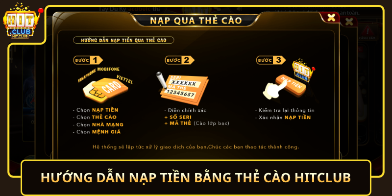 Hướng Dẫn Nạp Tiền Bằng Thẻ Cào HitClub Nhanh Gọn Dễ Làm 2 Huong Dan Nap Tien Bang The Cao Hitclub