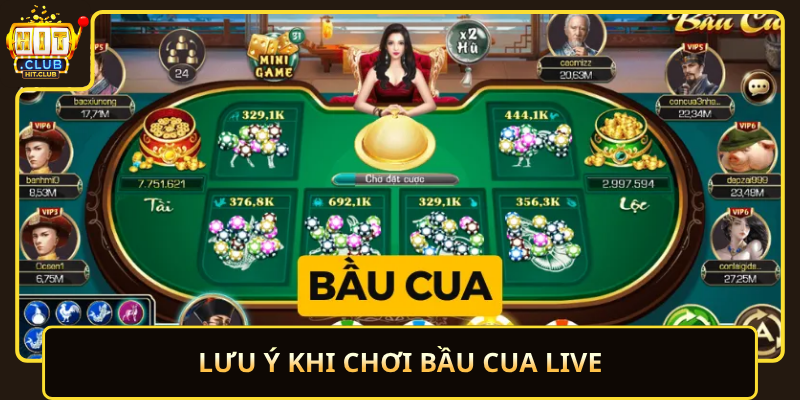 Bầu Cua Live HitClub – Trực Tiếp Sinh Động 3 Luu Y Khi Choi Bau Cua Live