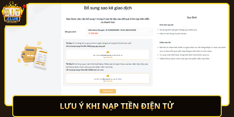 Hướng Dẫn Nạp Tiền Điện Tử HitClub Nhanh Gọn Dễ Hiểu 3 Luu Y Khi Nap Tien Dien Tu