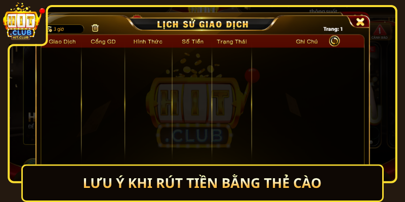Luu Y Khi Rut Tien Bang The Cao
