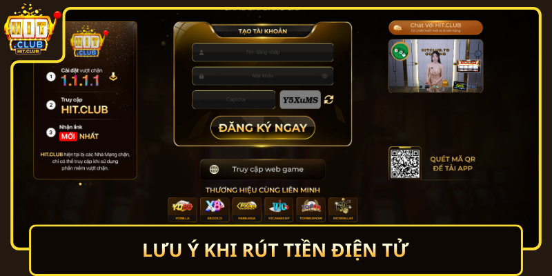 Hướng Dẫn Rút Tiền Điện Tử HitClub Nhanh Gọn Và An Toàn 3 Luu Y Khi Rut Tien Dien Tu
