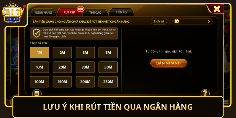 Luu Y Khi Rut Tien Qua Ngan Hang
