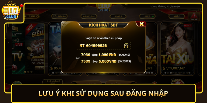 Đăng Nhập HitClub Nhanh Chóng Ổn Định Cho Mọi Người Dùng 3 Luu Y Khi Su Dung Sau Dang Nhap