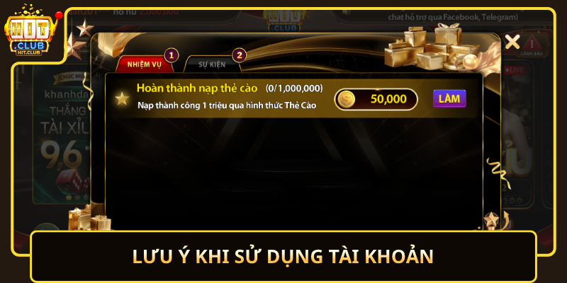 Đăng Ký HitClub Nhanh Gọn Dễ Thực Hiện Cho Người Mới 3 Luu Y Khi Su Dung Tai Khoan