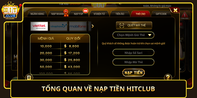 Nạp Tiền HitClub Nhanh Gọn An Toàn Và Dễ Thực Hiện 1 Tong Quan Ve Nap Tien Hitclub